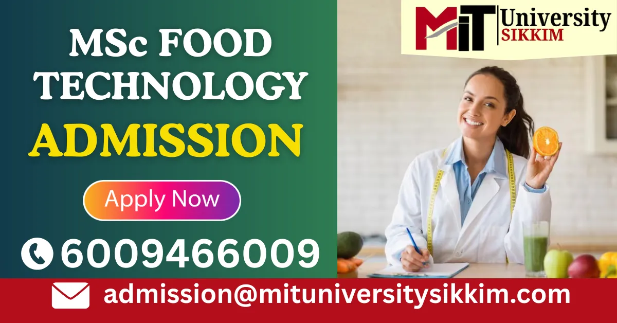 MSc Food Technology Admission