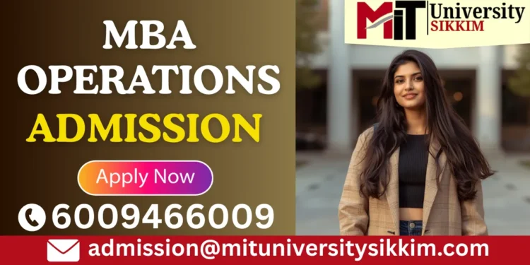 MBA Operations Admission